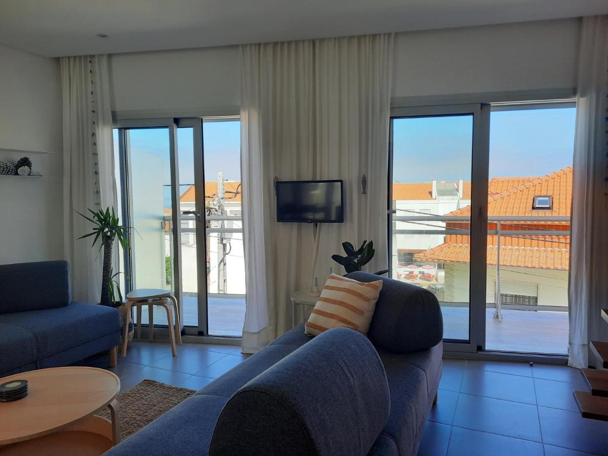 Sitius 5B - New Seaview Apartment With Rooftop Terrace In Historical Centre Sitio Da Nazare Luaran gambar