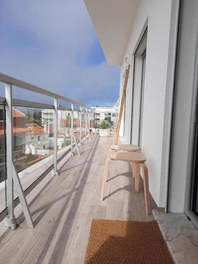 Sitius 5B - New Seaview Apartment With Rooftop Terrace In Historical Centre Sitio Da Nazare Luaran gambar