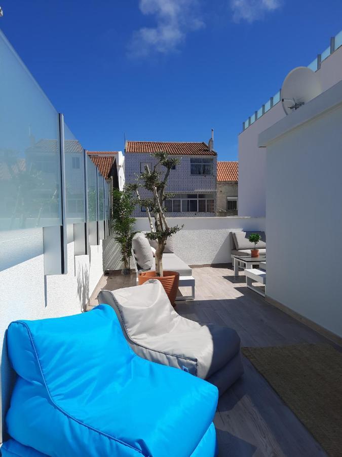 Sitius 5B - New Seaview Apartment With Rooftop Terrace In Historical Centre Sitio Da Nazare Luaran gambar
